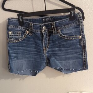 Silver Jeans Denim Jean Shorts with Classic Fit